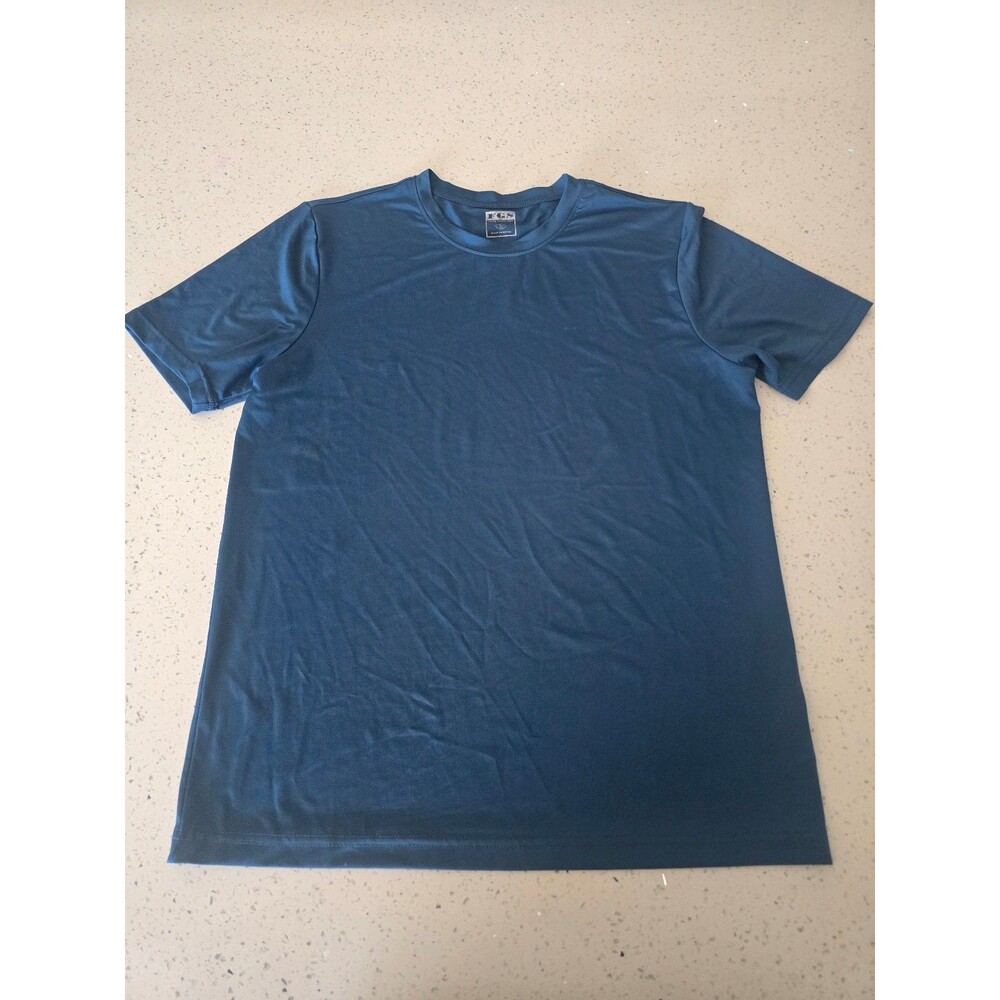 FGS Athletic Shirt Large Blue Short Sleeve Workout Performance Tee Unisex
